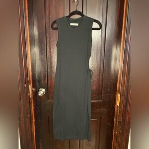 Abercrombie & Fitch Black Midi Dress